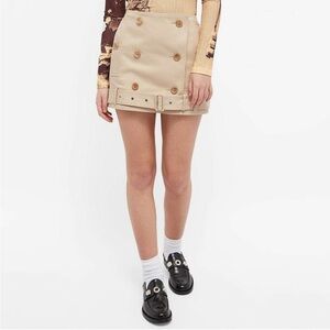 NEW!!! Burberry !!! Beige  trench mini skirt